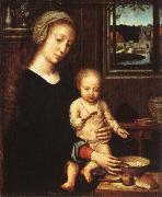 Gerard David The Virgin with the Bowl of Milk painting